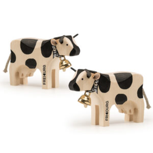 Vache en bois "Fribourg"