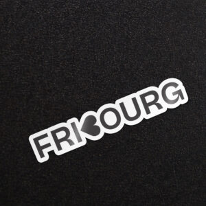 Lot de 5 autocollants "Fribourg" 15 x 2.6 cm